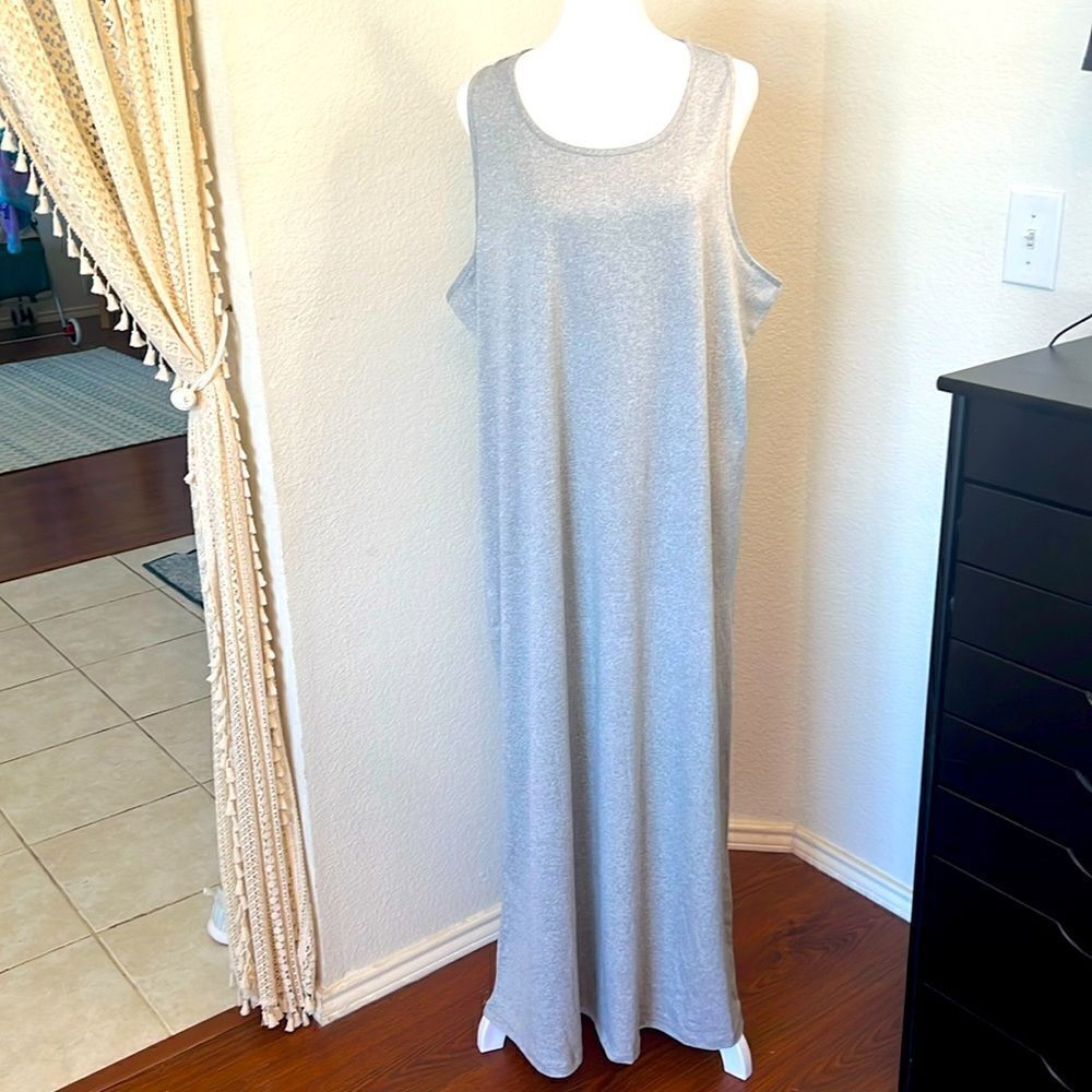 Shein Women's Plus Size Heather Gray Tank Dress ~ Size 3X
